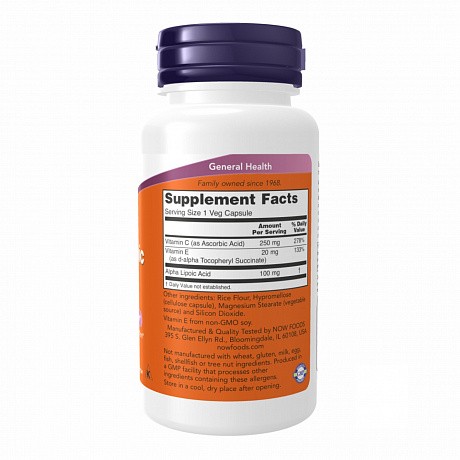 Alpha Lipoic Acid 100mg - 60 veg caps (Альфа-липоевая кислота) - 66 - Molodo