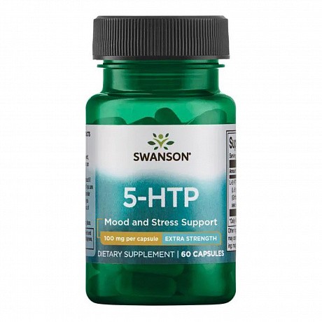 Ultra 5-HTP 100 mg - 60 caps (Амінокислота для сну та настрою Ультра 5-ГТП) - 64 - Molodo