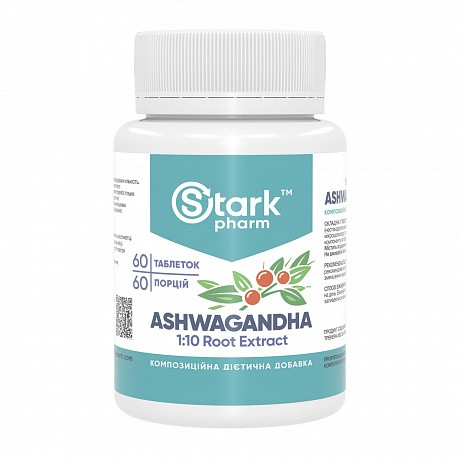 Ashwagandha 1:10 Root Extract 500mg - 60 tabs (ашваганда) - 63 - Molodo