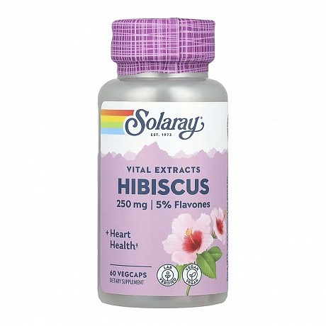 Hibiscus Flower Extract 250mg - 60 veg caps (Гібіскус екстракт квіток) - 63 - Molodo