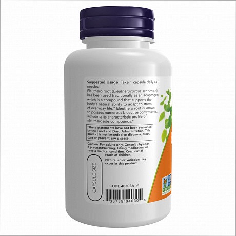 Eleuthero, Элеутерококк 500mg - 250 veg caps - 67 - Molodo