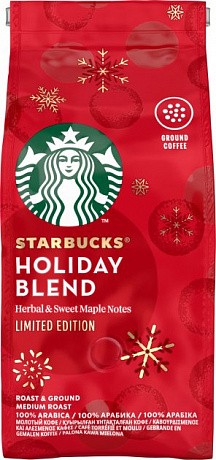 Кофе средней обжарки молотый STARBUCKS Holiday Blend, 190 г - 58 - Molodo