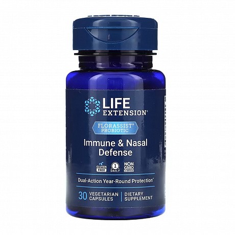 FLORASSIST® Probiotic Immune & Nasal Defense - 30 vcaps (Пробіотик при сезонній алергії) - 66 - Molodo