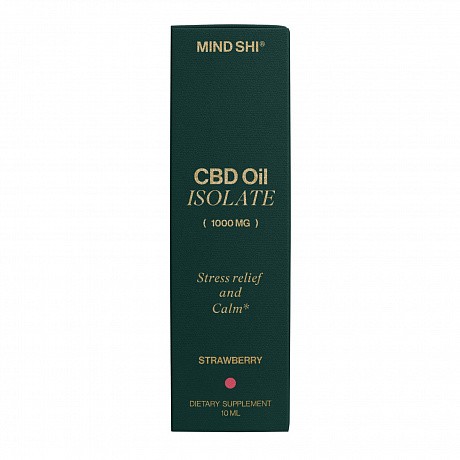 CBD Oil Isolate 1000 mg Strawberry - 10 ml (Ізолят канабідіолу зі смаком полуниці) - 72 - Molodo