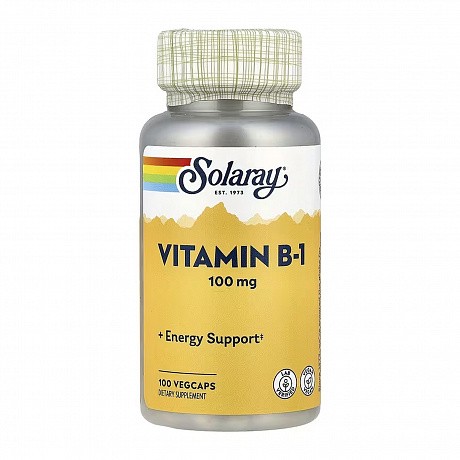 Vitamin B-1 100mg - 100 vcaps (Витамин Б1 Тиамин Solaray) - 65 - Molodo