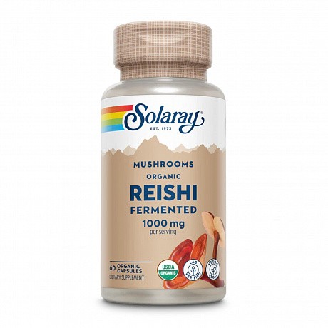 Org Grown Fermented Reishi 1000mg - 60 veg caps (Гриб Рейші) - 64 - Molodo