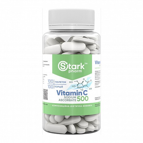 Stark Vitamin C Sodium Ascorbate 500mg - 100 tabs (Витамин C) - 65 - Molodo