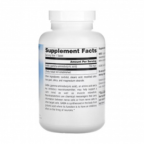 Serene Science® GABA 750 mg - 180 tabs (ГАМК) - 65 - Molodo