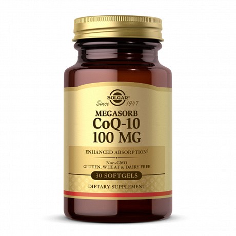 Megasorb CoQ-10 100mg - 30 softgels (Solgar Убихинон в масляной основе) - 66 - Molodo