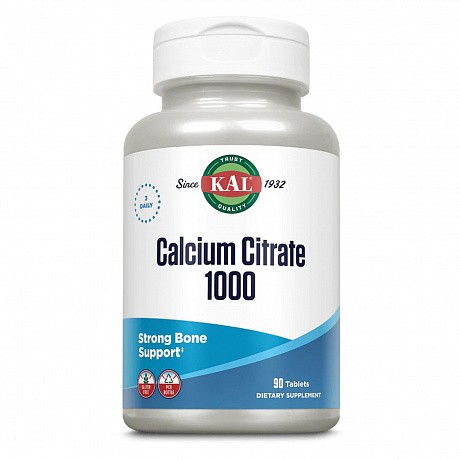 Calcium Citrate 1000mg - 90 tabs (Цитрат кальция) - 64 - Molodo