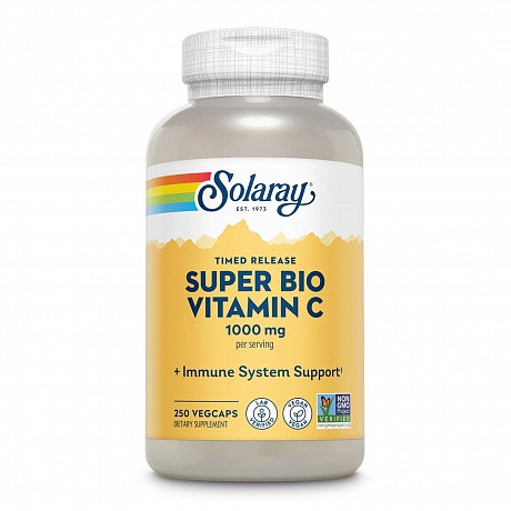 Super Bio Vitamin C 1000mg - 250 veg caps (Витамин С) - 64 - Molodo