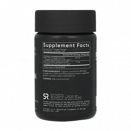 Lutein + Zeaxanthin 20mg - 120 veggie softgels (Sport Research лютеин и зеаксантин в растительных капсулах) - 67 - Molodo
