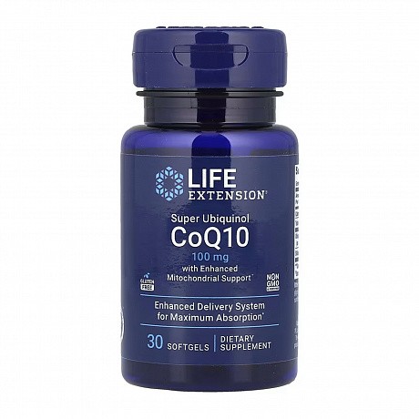 Super Ubiquinol CoQ10 with Enhanced Mitochondrial Support™ 100 mg - 30 softgels - 66 - Molodo
