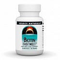 Biotin Fast Melt 10000 mcg - 60 tabs (Source Naturals Швидкорозчинна форма біотину) - 62 - Molodo