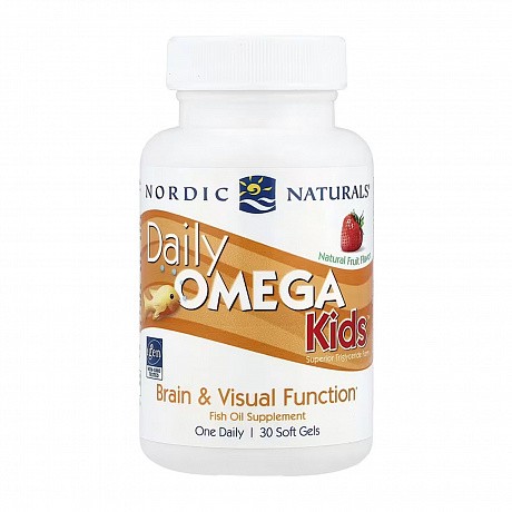Daily Omega Kids - 30 softgels Natural Fruit (Омега для детей) - 64 - Molodo