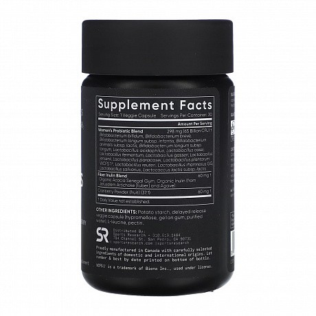 Daily Women's Probiotics 65 Billion CFU - 30 veg caps (Sport Research пробиотический комплекс с клюквой) - 67 - Molodo