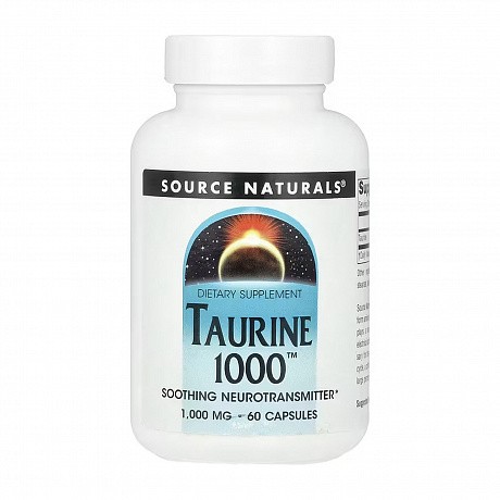 Taurine 1000 1000 mg - 60 caps (Source Naturals Таурин в капсульной форме) - 66 - Molodo