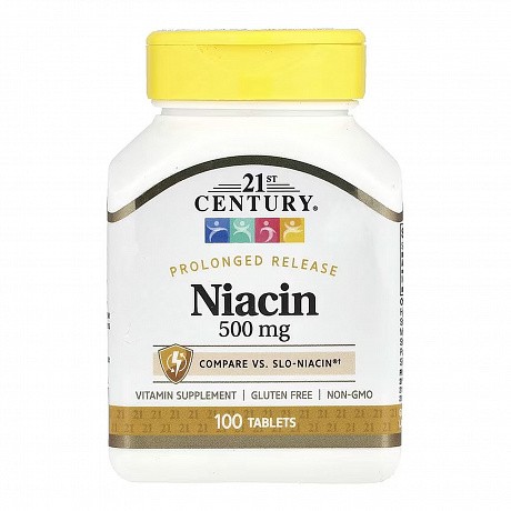 Niacin 500 mg - 100 tabs (Ніацин) - 65 - Molodo