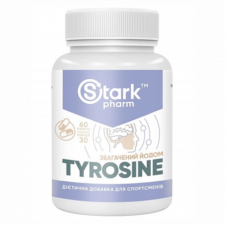 Stark L-Tyrosine - 60 caps (амінокислота тирозин, підтримка когнітивної активності) - 64 - Molodo