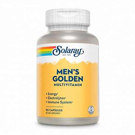 Men's Golden Multi-Vitamin - 90 caps (Вітамінний комплекс для чоловіків Solaray) - 65 - Molodo