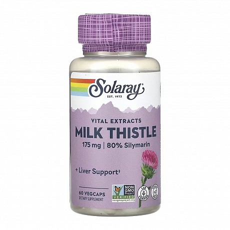 Milk Thistle Seed Extract 175mg - 60 veg caps (Экстракт семян расторопши) - 63 - Molodo