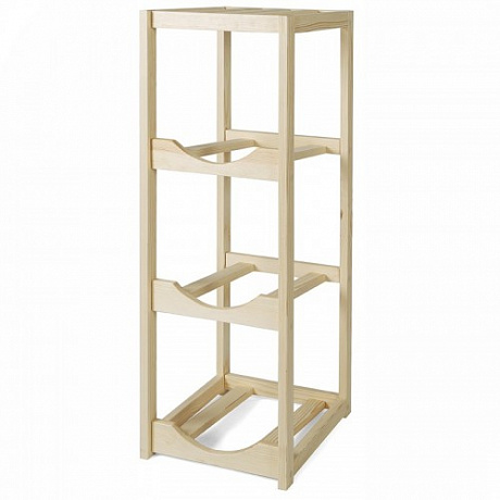 Полиця дерев'яна під 3 бутля (бук) - 58 - Molodo