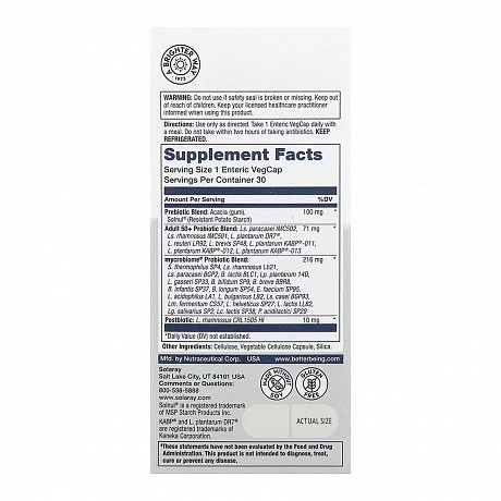Complete Probiotic Adult 50+ - 30 veg caps (Пробіотичний комплекс) - 66 - Molodo