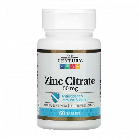 Zinc Citrate 50 mg - 60 tabs (Цинка цитрат) - 64 - Molodo