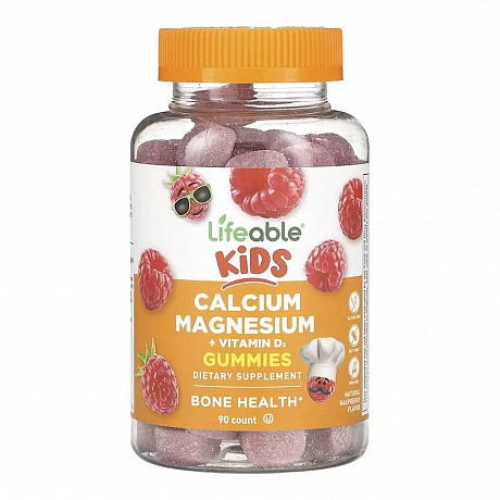 Calcium Magnesium + Vitamin D Kids - 90 gummies (Кальций, магний + витамин D3 для детей) - 64 - Molodo