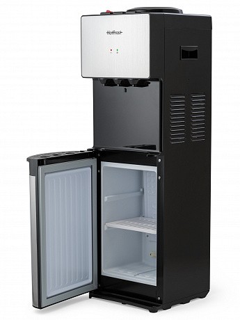 Кулер для води HotFrost V400BS чорний з сріблястим, з шафкою-холодильником, компресорне охолодження - 75 - Molodo