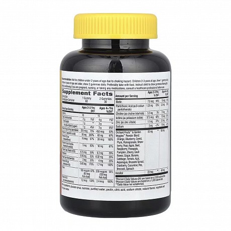 Alive! Children's Gummy Multivitamin, Gluten Free, Made with Pectin - 60 gummies (Мультивітаміни) - 65 - Molodo