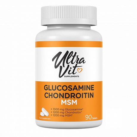 Ultravit Glucosamine Chondroitin MSM - 90 tabs (Глюкозамін, хондроітин і МСМ) - 65 - Molodo
