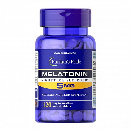Melatonin 5mg - 120 tabs (Мелатонін) - 65 - Molodo