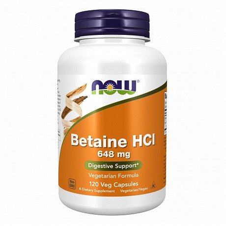 Betaine HCI 648mg - 120 veg caps (Бетаїн гідрохлорид) - 66 - Molodo