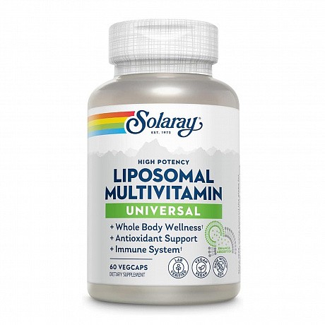 Liposomal Multivitamin Universal - 60 vcaps (Мультивітаміни ліпосомальні універсальні, Solaray) - 65 - Molodo
