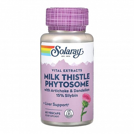 Milk Thistle Phytosome 200mg - 60 veg caps (Екстракт розторопші плямистої) - 65 - Molodo
