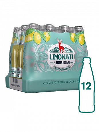 Лимонад Borjomi Limonati Цитрус скляна пляшка 0.5 л * 12 шт. - 66 - Molodo