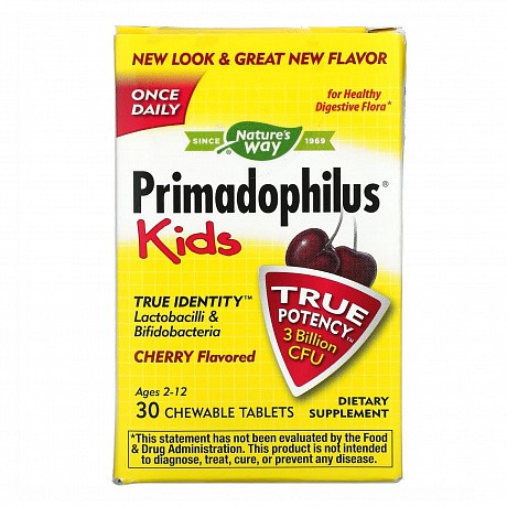 Kids Primadophilus - 30 tabs Cherry (Пробіотики для дітей зі смаком вишні) - 65 - Molodo