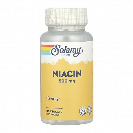 Niacin 500mg - 100 vcaps (Ніацин Solaray 500 мкг) - 65 - Molodo
