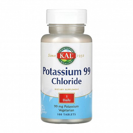 Potassium 99 Chloride - 100 tabs (Калий 99 хлорид) - 65 - Molodo