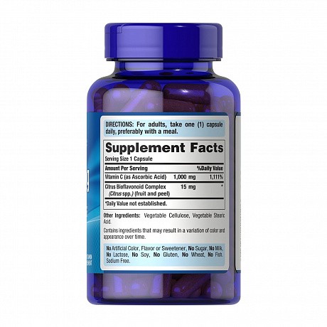 Vitamin C-1000 mg with Bioflavonoids - 100 veg caps (Витамин С с биофлавоноидами) - 65 - Molodo