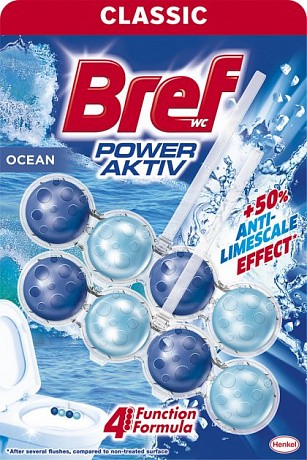 Твердый туалетный блок Bref Сила актив Океанская свежесть Дуопак 2х50 г - 58 - Molodo