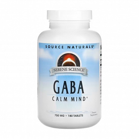 Serene Science® GABA 750 mg - 180 tabs (ГАМК) - 64 - Molodo