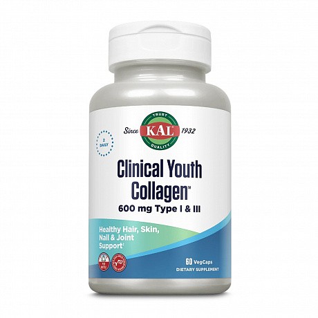 Clinical Youth Collagen I&III 600mg - 60 vcaps (Коллаген) - 64 - Molodo
