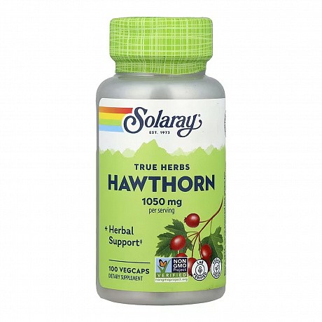 Hawthorn Berry 525mg - 100 vcaps (Ягоды боярышника Solaray) - 63 - Molodo