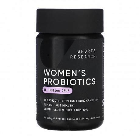 Daily Women's Probiotics 65 Billion CFU - 30 veg caps (Sport Research пробиотический комплекс с клюквой) - 66 - Molodo