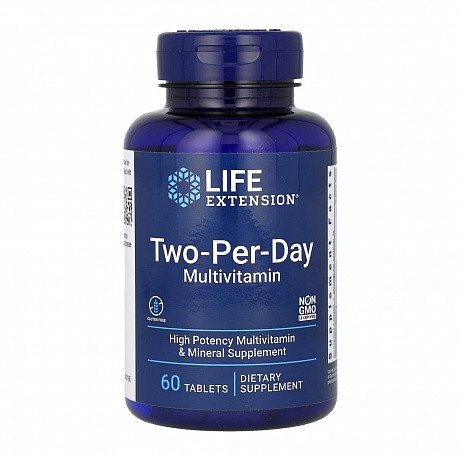 Two-Per-Day Multivitamin - 60 tabs (Мультивітаміни Двічі на День) - 64 - Molodo