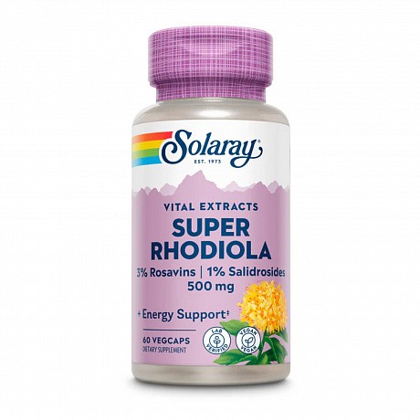 Super Rhodiola Root Extract 500mg - 60 veg caps (Радиолы экстракт) - 63 - Molodo