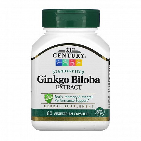 Ginkgo Biloba Extract - 60 vcaps (Листя Гінко) - 63 - Molodo