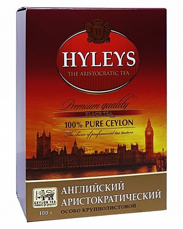 Чай черный  Английский Аристократический Hyleys 100г. - 58 - Molodo